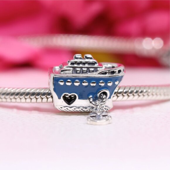 PANDORA Anchored Cruise Ship Charm 792198C01 - Picture 1 of 5